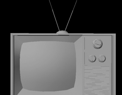 Antique 90's Style Television