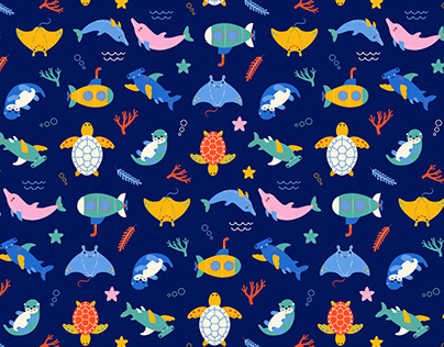 Animales Marinos - Pattern Design