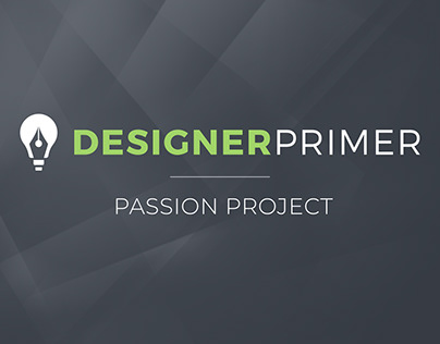 Designer Primer - Passion Project, Web, Logo, Icons