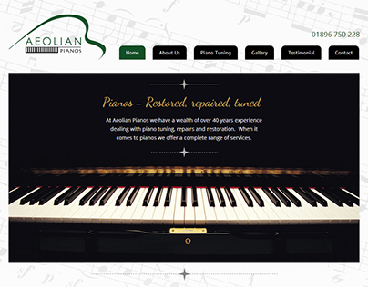 Aeolian Pianos ( Website Design )