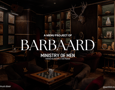 "Barbaard Journey" | Menu project for Ministry of Men