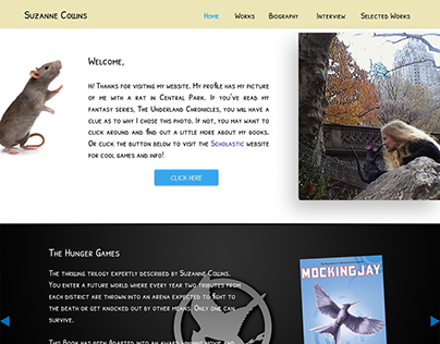 Suzzan Collins website redesign