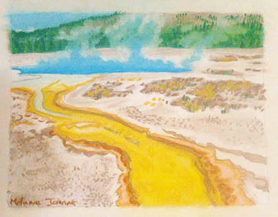 Yellowstone Chalk Pastel