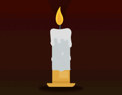 Candle Melting Gif Animation