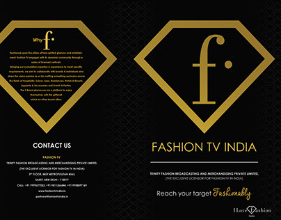 Fashion Tv Brochure / Invite Print