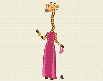 Giraffes Love Pink