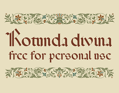 Rotunda divina Free font