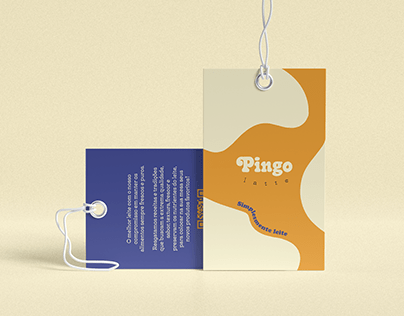 Materiais gráficos para marca Pingo Latte