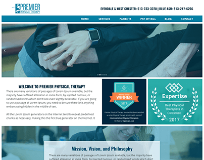 Premier Physical Therapy Web Design