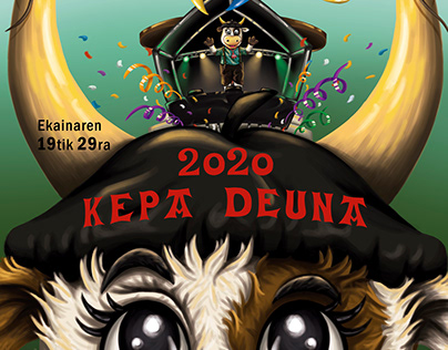 Cartel de fiestas para Kepa Deuna 2020