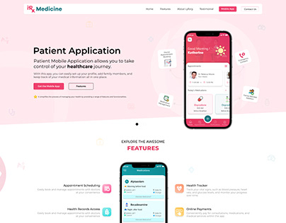 Patient App Website Lanidng