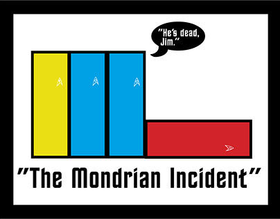 Mondrian-Style Star Trek Graphic