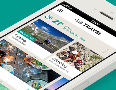 GO TRAVEL - Travel app concept