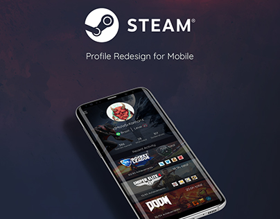 Steam - Profile Redesign for Mobile