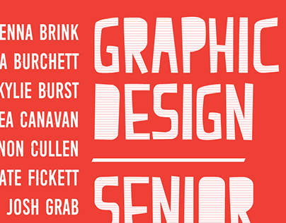 Graphic Design Senior Showcase - Speed Assignment