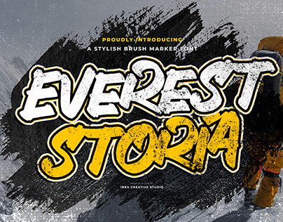 Everestoria – Stylish Brush Marker Font