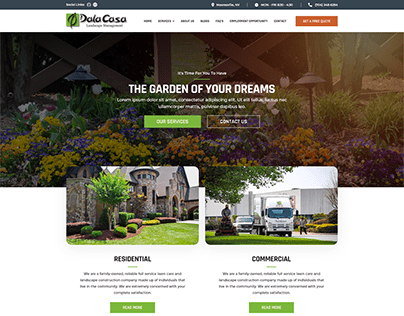 Professional Design for Lawn Maintenance Company