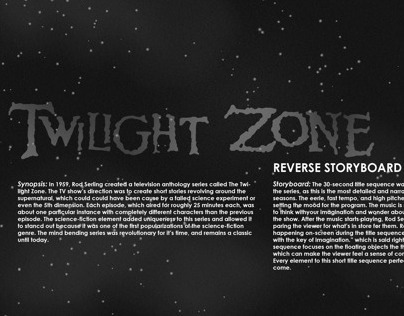 Twilight Zone Reverse Storyboard