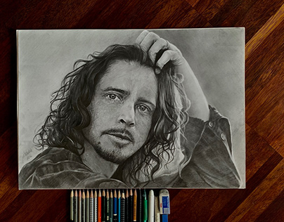 Chris Cornell - pencil portrait