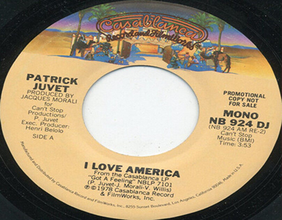 Patrick Juvet - I Love America - pop edit version