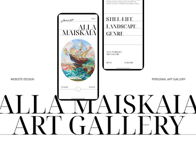 Art Gallery Website | Maiskaia Alla | UX/UI design