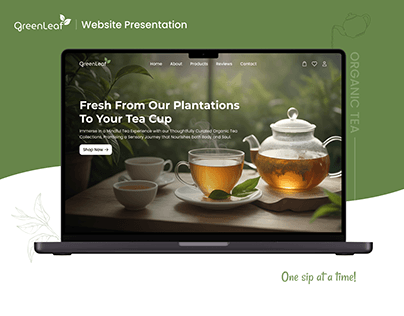Website Presentation - Organic Tea (GreenLeaf)