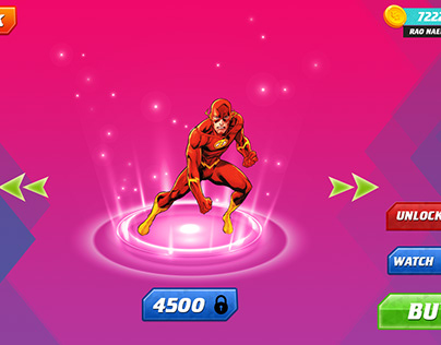 Flash Super Hero Game Ui