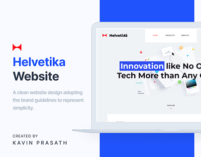 Helvetika Website Design