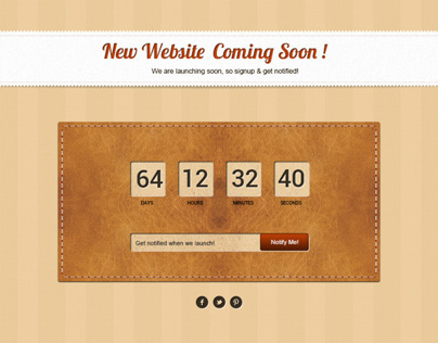 2 Coming Soon Pages - Freebie - PSD