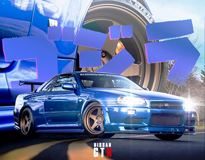 Project thumbnail - Nissan R34 GTR Poster