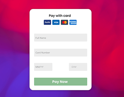 Pay with Card - UI