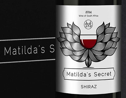 Matilda's Secret Red Wine Logo and Package Design