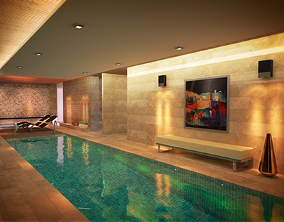 Home interior swimming pool extension