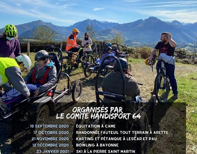 Affiche « programme saison handisport64 »