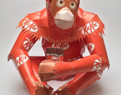 KitKat Orangutan Branding Sculpture
