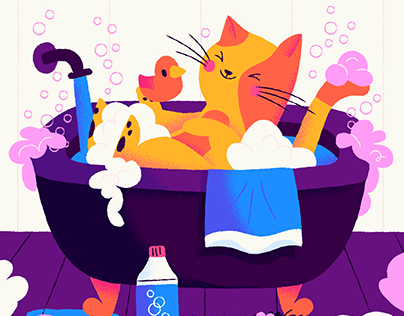 Give your bath a cat