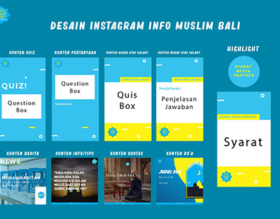 Info Muslim Bali's Instagram Template