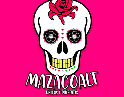 Logo para Mazacóalt 💀 | Feria de Comida Mexicana