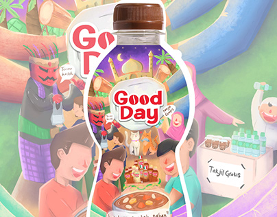 Good day project packaging illustration
