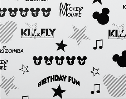 Brand ID for dance project Kiz&Fly birthday party