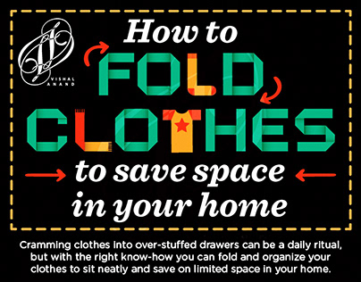 HOW TO FOLD CLOTHES TO SAVE SPACE AT HOME