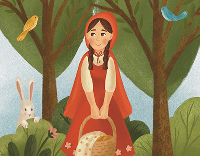 Little Red Riding Hood. Book illustration