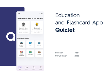 Education and Flashcard mobile app