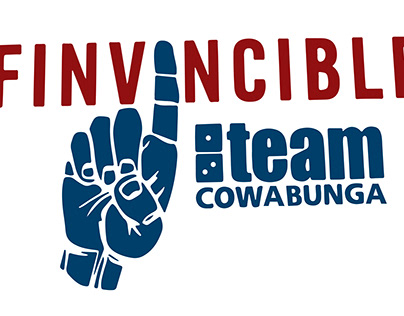 Finvincible Team Cowabunga Logo Design