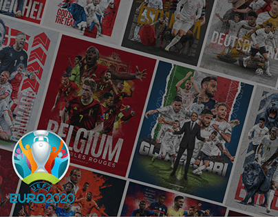 Euro 2021 Football Poster