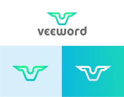 veeword V Modern Logo Design