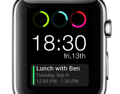 Simple and productive Apple Watch Face