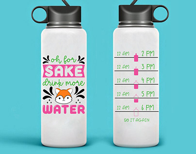 Water Bottle Quote SVG