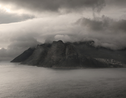 On a misty day in Cape Town