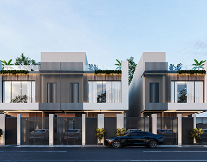 Modern Duplex exterior design